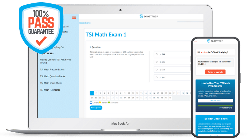 AcademicCafe TSIA2 Math Prep Course Hero Image